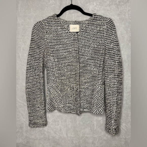 LOFT Jackets & Blazers - Ann Taylor LOFT Black and White Tweed Jacket